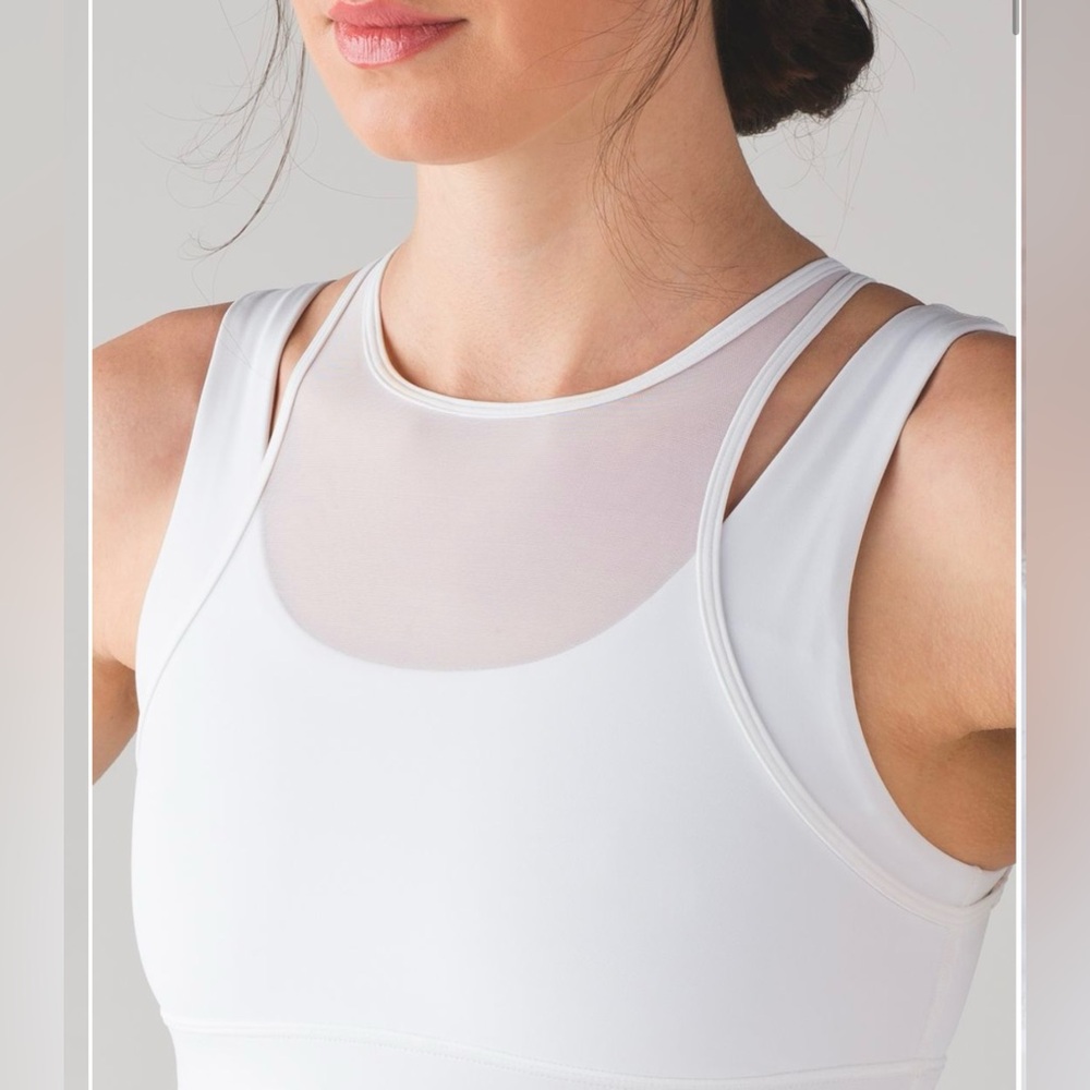 Lululemon Double Tap Bra II White Size 8 Sports Bra